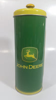 The Tin Box Company John Deere Tractors "Nothing Runs Like a Deere!" Tin Metal Straw Holder Container Farming Collectible