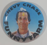 1988 Warner Bros Funny Farm Movie Film Chevy Chase Round Button Pin