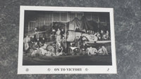 1995 NHL NHLPA Vancouver Canucks Quintology Collection Ice Hockey Team "On To Victory" World War II Themed Print 11" x 13" Sports Collectible