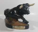 Vintage 1981 Jim Beam Kentucky Black Bull Themed Regal China Liquor Decanter 750mL 10" Long