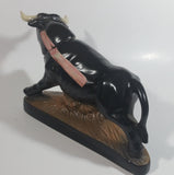 Vintage 1981 Jim Beam Kentucky Black Bull Themed Regal China Liquor Decanter 750mL 10" Long