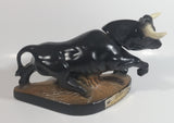 Vintage 1981 Jim Beam Kentucky Black Bull Themed Regal China Liquor Decanter 750mL 10" Long