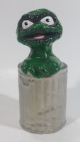 Vintage Handpainted 1980s Sesame Street Oscar The Grouch Character Ceramic Figure