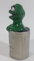 Vintage Handpainted 1980s Sesame Street Oscar The Grouch Character Ceramic Figure