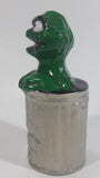 Vintage Handpainted 1980s Sesame Street Oscar The Grouch Character Ceramic Figure