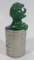 Vintage Handpainted 1980s Sesame Street Oscar The Grouch Character Ceramic Figure