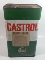 Vintage Castrol Girling Brake & Clutch Fluid Crimson 1 Imperial Gallon Tin Metal Can Never Opened Still Full