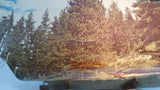 Beautiful Vintage Plastic Covered Nature Scenes Elk and Forest Wooden Chuck Wagon Lamp Light
