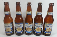 Vintage Set of 5 Labatt's Pilsner Beer Amber Brown Glass Bottles