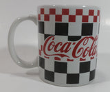 2002 Gibson Coca-Cola Coke Checkered Ceramic Coffee Mug