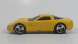 2000 Hot Wheels Corvette Yellow Die Cast Toy Car Vehicle McDonald's Happy Meal