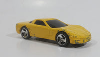 2000 Hot Wheels Corvette Yellow Die Cast Toy Car Vehicle McDonald's Happy Meal