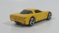 2000 Hot Wheels Corvette Yellow Die Cast Toy Car Vehicle McDonald's Happy Meal