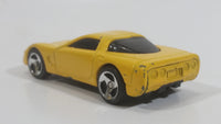 2000 Hot Wheels Corvette Yellow Die Cast Toy Car Vehicle McDonald's Happy Meal