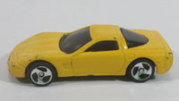 2000 Hot Wheels Corvette Yellow Die Cast Toy Car Vehicle McDonald's Happy Meal