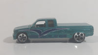 1998 Hot Wheels First Editions Customized C3500 Truck Metallic Aqua Green Die Cast Toy Car Vehicle