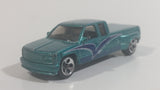 1998 Hot Wheels First Editions Customized C3500 Truck Metallic Aqua Green Die Cast Toy Car Vehicle