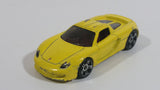 2009 Hot Wheels Dream Garage Porsche Carrera GT Yellow Die Cast Toy Car Vehicle