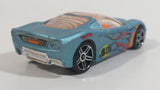 2009 Hot Wheels Airshot Super Drop 40 Somethin' Light Satin Blue Die Cast Toy Car Vehicle