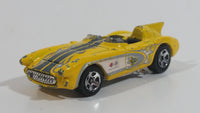 2008 Hot Wheels Corvette SR-2 Yellow Die Cast Toy Car Vehicle