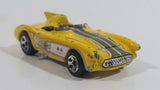 2008 Hot Wheels Corvette SR-2 Yellow Die Cast Toy Car Vehicle