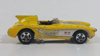 2008 Hot Wheels Corvette SR-2 Yellow Die Cast Toy Car Vehicle