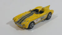 2008 Hot Wheels Corvette SR-2 Yellow Die Cast Toy Car Vehicle