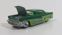 HTF 2009 Hot Wheels '56 Merc Dark Metallic Green Die Cast Toy Car Vehicle with Opening Hood