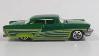 HTF 2009 Hot Wheels '56 Merc Dark Metallic Green Die Cast Toy Car Vehicle with Opening Hood