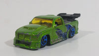 2002 Hot Wheels Yu-Gi-Oh! Super Tuned Truck Lime Green Die Cast Toy Car Vehicle