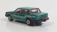 Majorette Volvo No. 230 Volvo 760 GLE Sedan Green 1/61 Scale Die Cast Toy Car Vehicle with Opening Doors