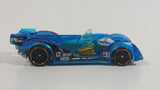 2014 Hot Wheels HW Race X-Raycers Hi-Tech Missile Blue Die Cast Toy Car Vehicle