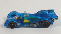 2014 Hot Wheels HW Race X-Raycers Hi-Tech Missile Blue Die Cast Toy Car Vehicle