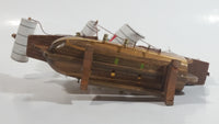 Vintage Collectible Santa Maria 1492 Wooden Model Sailing Ship