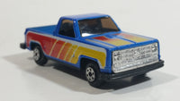 Yatming Chevrolet Pickup Truck No. 813 Blue Die Cast Toy Car Vehicle