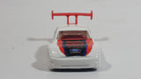 2002 Hot Wheels Tuners Ford Focus White Die Cast Toy Race Car Vehicle