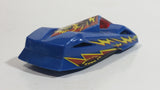 2000 Hot Wheels Kung Fu Force Shadow Jet II Blue Plastic Body Die Cast Toy Car Vehicle