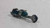 2008 Hot Wheels Team: Custom Bikes Hammer Sled Motorcycle Aqua Green Blue Die Cast Toy Motorbike Vehicle