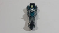 2008 Hot Wheels Team: Custom Bikes Hammer Sled Motorcycle Aqua Green Blue Die Cast Toy Motorbike Vehicle