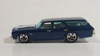 2009 Hot Wheels 1970 Chevrolet Chevelle SS Wagon Blue Die Cast Toy Car Vehicle