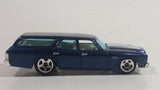 2009 Hot Wheels 1970 Chevrolet Chevelle SS Wagon Blue Die Cast Toy Car Vehicle