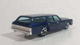 2009 Hot Wheels 1970 Chevrolet Chevelle SS Wagon Blue Die Cast Toy Car Vehicle