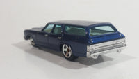 2009 Hot Wheels 1970 Chevrolet Chevelle SS Wagon Blue Die Cast Toy Car Vehicle