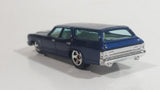 2009 Hot Wheels 1970 Chevrolet Chevelle SS Wagon Blue Die Cast Toy Car Vehicle