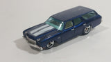 2009 Hot Wheels 1970 Chevrolet Chevelle SS Wagon Blue Die Cast Toy Car Vehicle