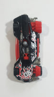 2009 Hot Wheels Connect Cars: Track Legends Med-Evil Black Red Die Cast Toy Race Car Vehicle