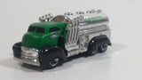 2009 Hot Wheels Fast Gassin Fuel Truck Green with Chrome Tank Die Cast Toy Car Vehicle