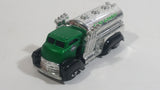 2009 Hot Wheels Fast Gassin Fuel Truck Green with Chrome Tank Die Cast Toy Car Vehicle