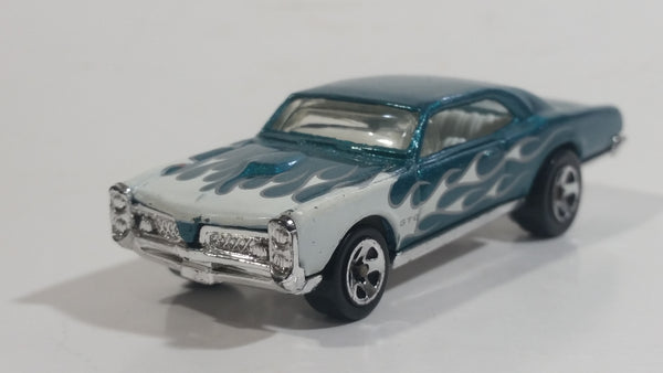 2007 Hot Wheels All Stars '67 Pontiac GTO Metalflake Teal Die Cast Toy Muscle Car Vehicle