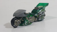 2005 Hot Wheels Rebel Rides Fright Bike Motorcycle Translucent Green Die Cast Toy Car Vehicle